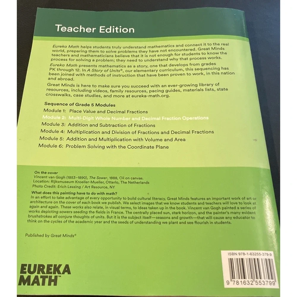 Eureka Math Grade 5 Module 2 Teachers Edition - Paperback - GOOD